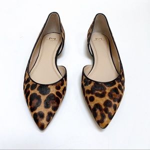 Marc Fisher Calf Hair Leopard Print Half d’Orsay